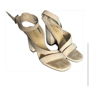 Soda Women's Beige Strappy Heels